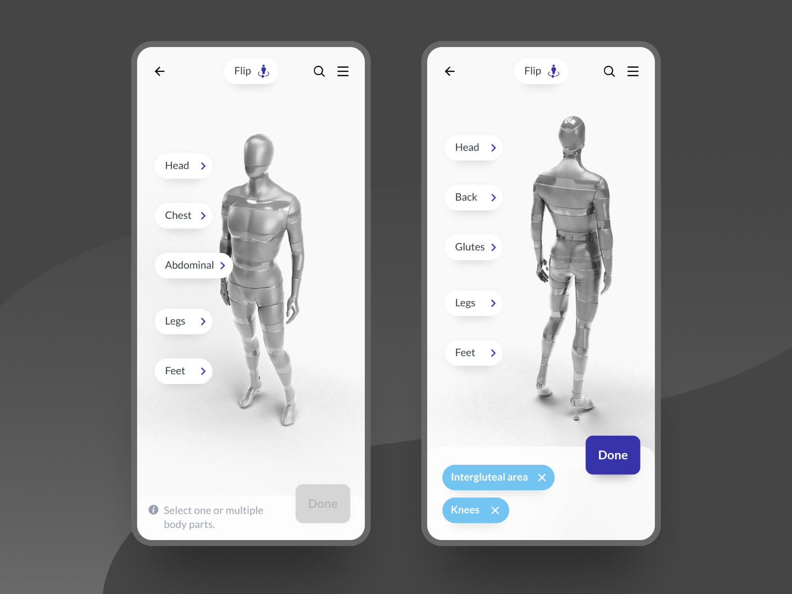 Piction Health skin condition visual search interface