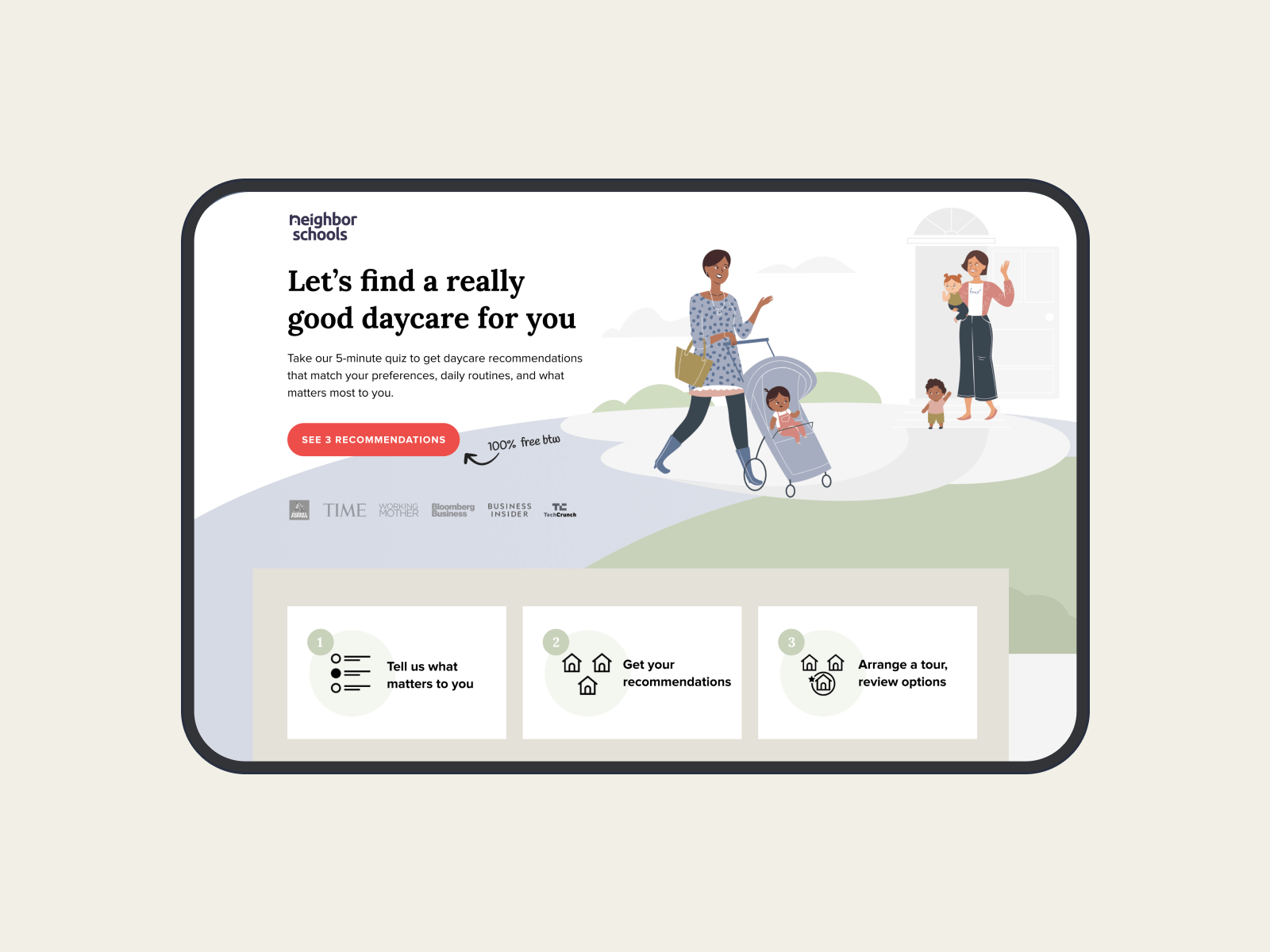 NeighborSchools provider dashboard